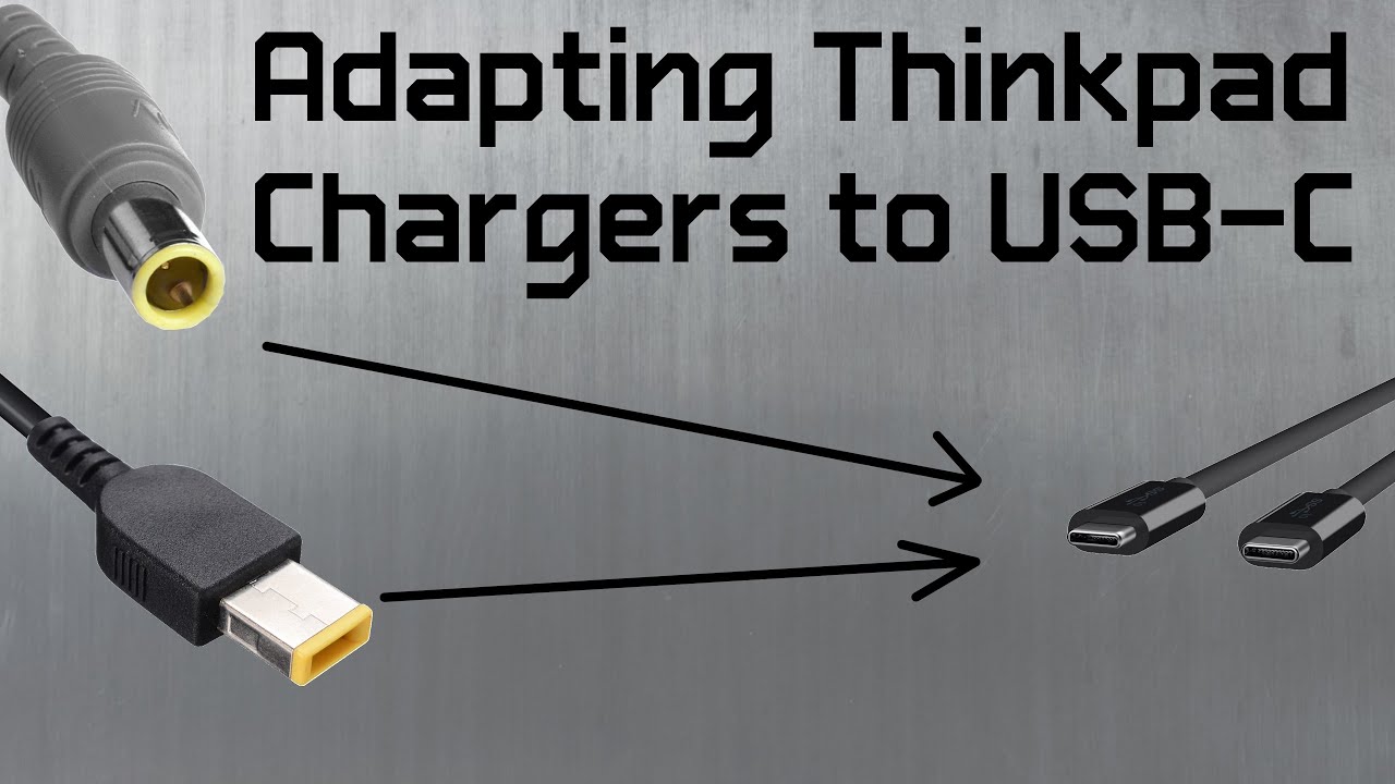 Адаптация зарядных устройств Thinkpad к USB-C