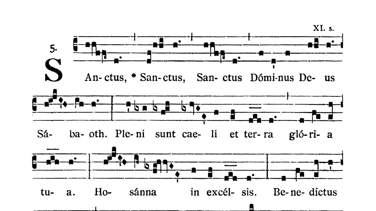 Missa XVII - In Dominicis Adventus et Quadragesimae - Sanctus