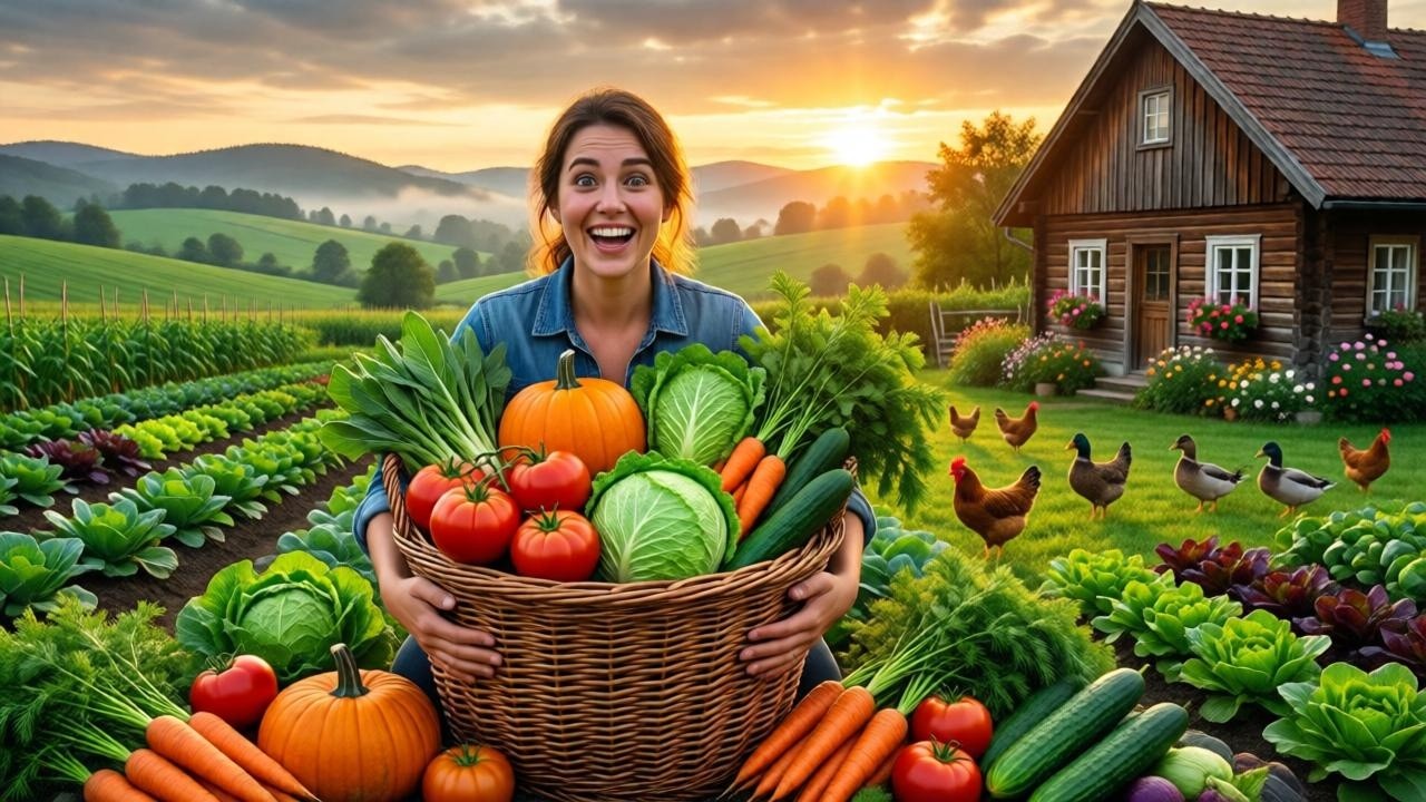Harvest Farm in Beautiful Countryside with Farm Fresh Fresh Vegetables
