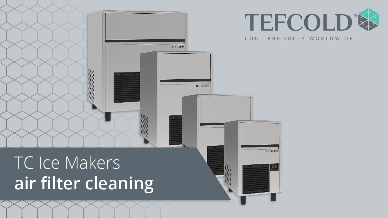 TEFCOLD - How to clean the air filter on an ice maker