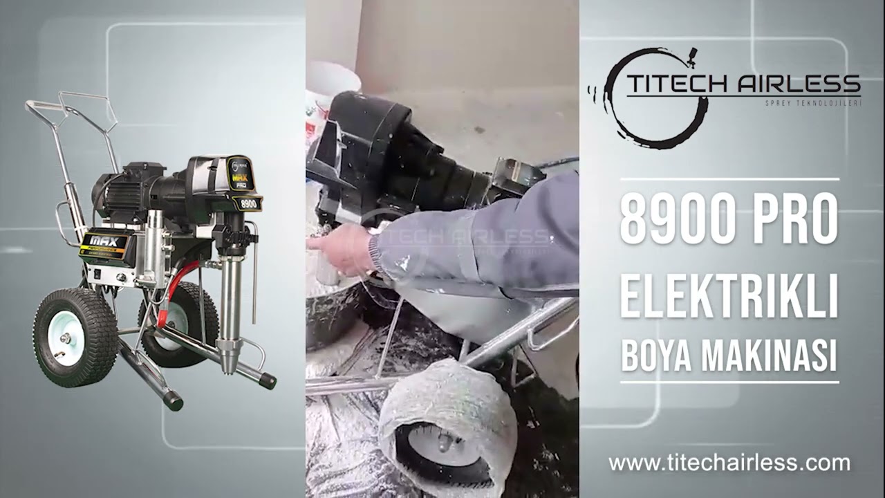 Saten Alçı Uygulaması / 8900 PRO Elektrikli Airless Boya Makinası