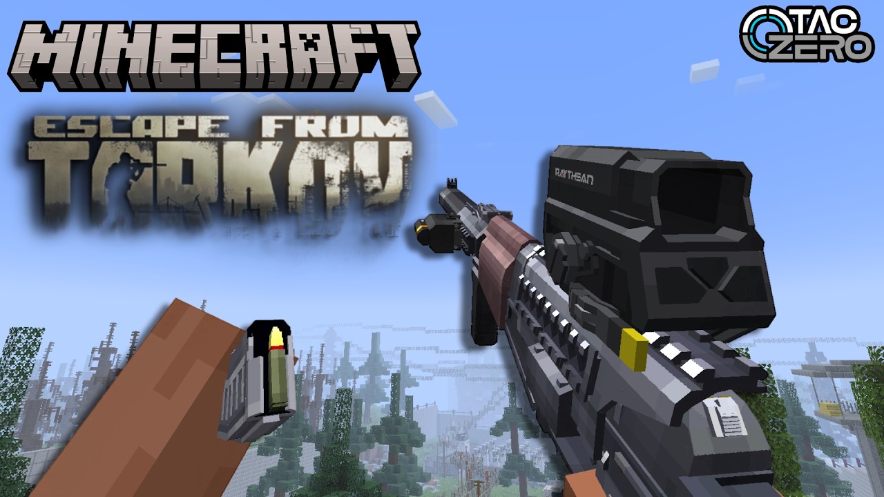Minecraft TaCZ New Gunpack! | Escape From Tarkov - All Weapons Showcase | v0.5a | By DianDaoFish