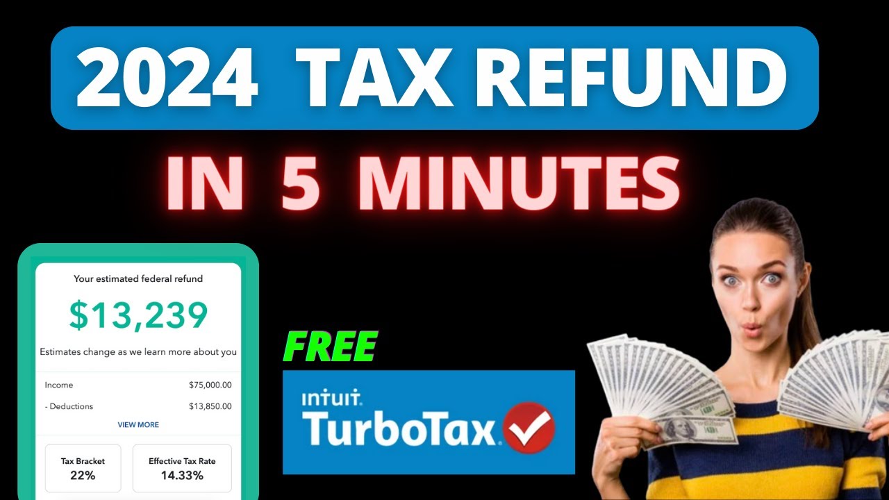 How To Calculate 2024 TAX REFUND in 5 Minutes Using TURBOTAX | Estimate Tax Return #taxrefund