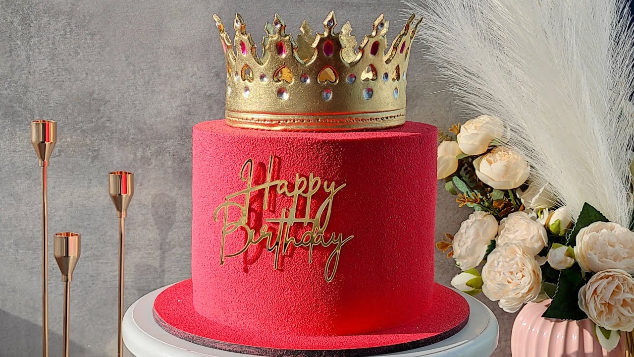 Торт с короной / Как сделать корону из мастики 👑