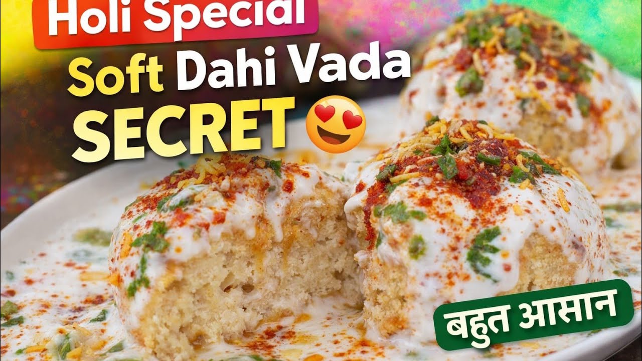 Dahi Vada Recipe | होली स्पेशल दही वड़ा | Soft & Spongy Dahi Bhalla | Bihari Food Recipe arohi86
