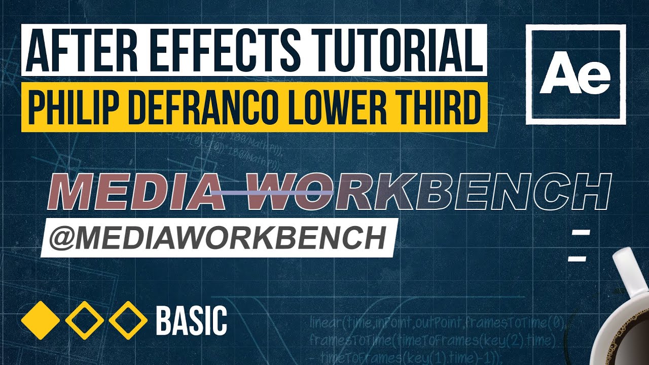After Effects Tutorial - Philip DeFranco Lower Thirds