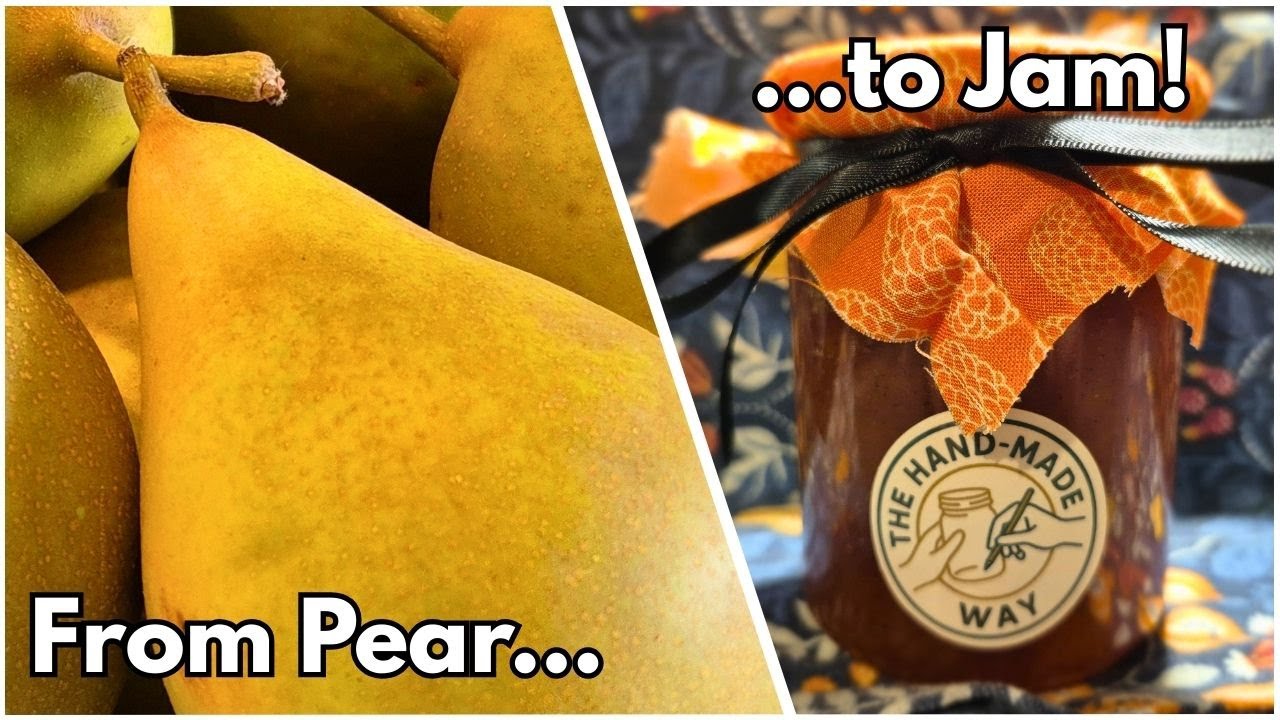 How to Make Pear Jam No Pectin | Just 3 Ingredients + Spices