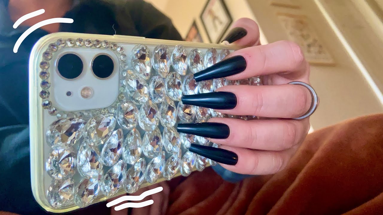 camera taps on different textured phone cases for tingles - asmr
