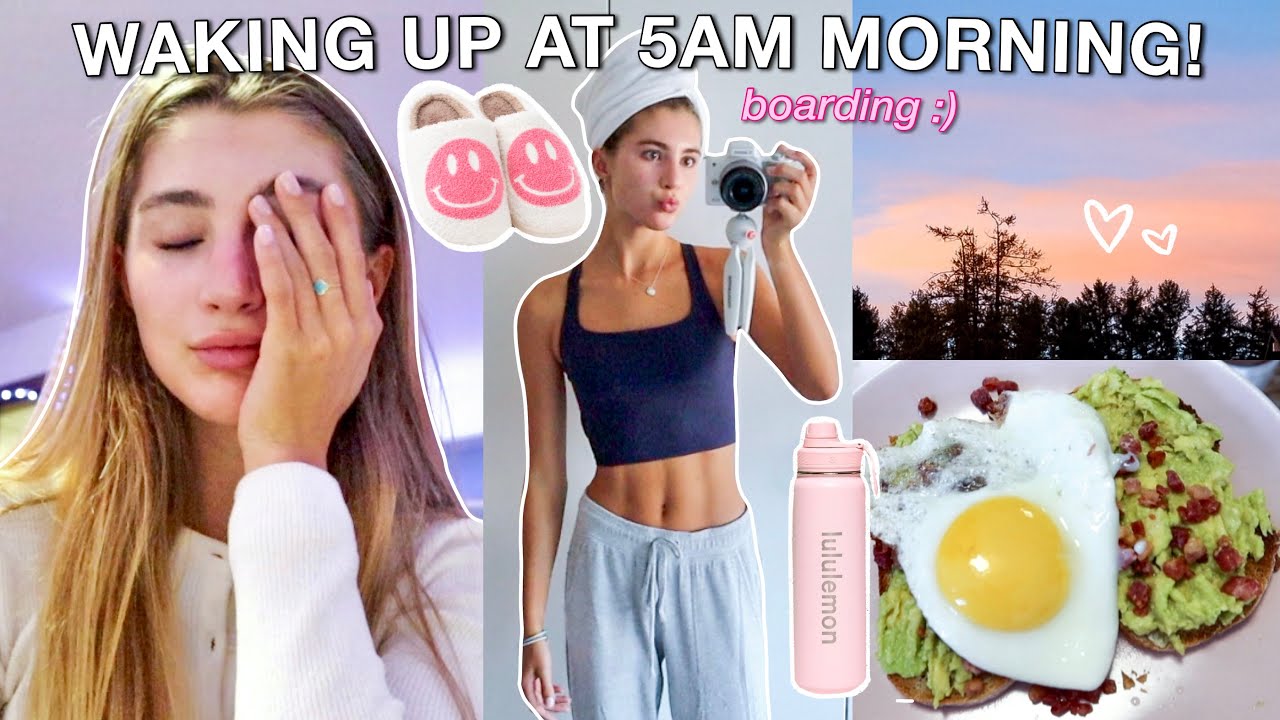 WAKING UP AT 5AM FOR BOARDING SCHOOL 2023! *morning routine*