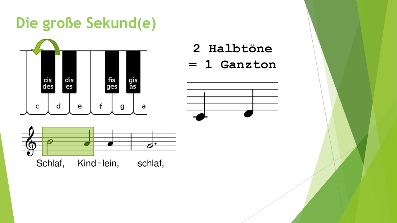 Intervalle hören (Sekund und Terz)