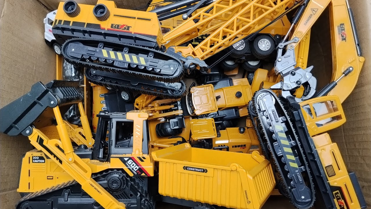 RC TRACTORS, MEGA RC TRUCKS, RC MACHINES COLLECTION!! EXCAVATOR LESU ET30H, KABOLITE K350-200 DIGGER