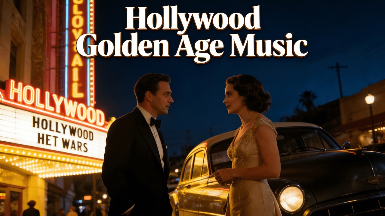 A Calm Night in Golden Era Hollywood | Slow Jazz & Gentle Lights