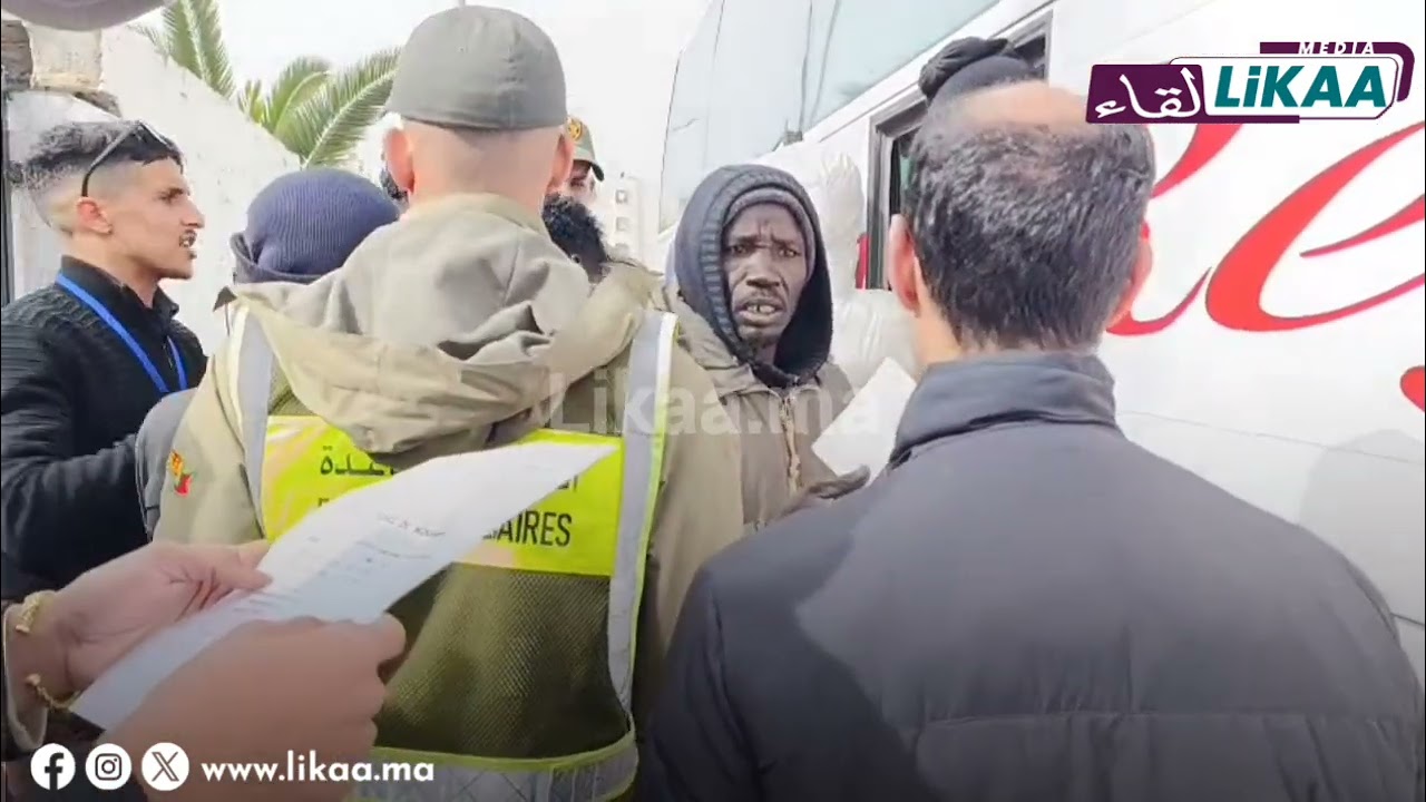 ناضو للأفارقة هاد الصباح بكازا وطلعوهم  للكيران شوفو أش وقع