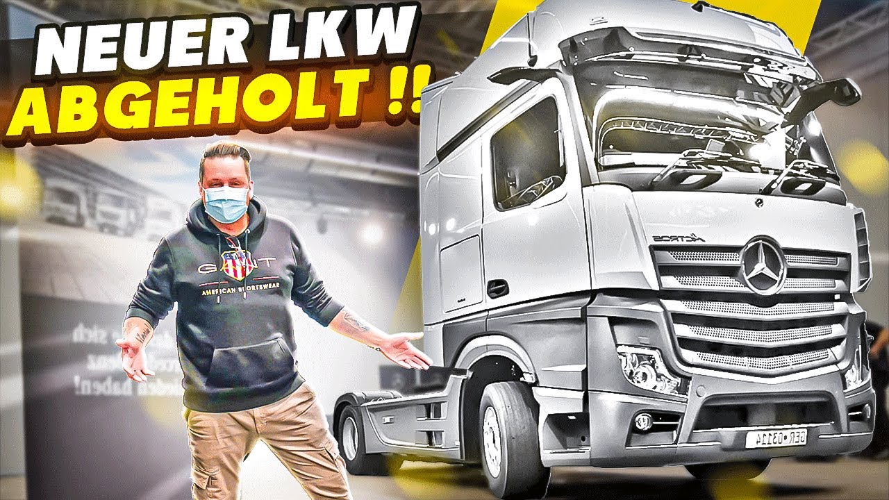 Neue LKW Abholung bei Mercedes