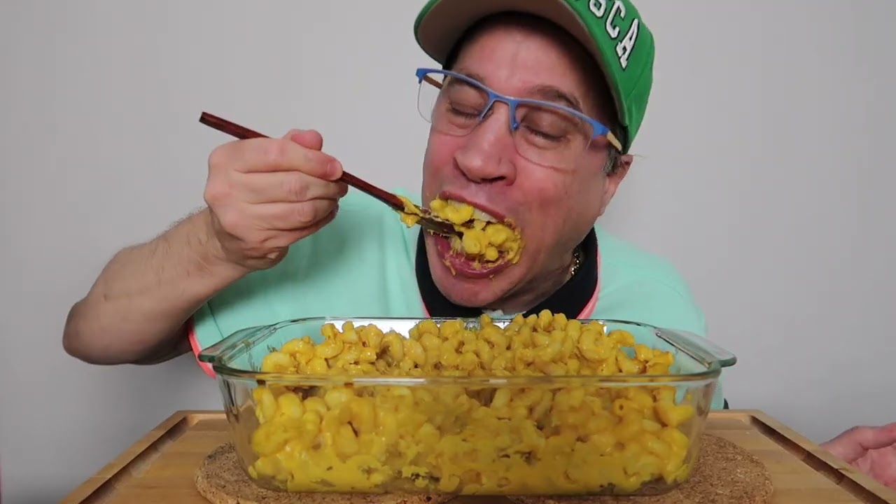 ASMR  • CREAMY HOMEMADE • BUTTERNUT SQUASH MAC  AND CHEESE • MUKBANG FEAST • SEANUSCA FOOD!