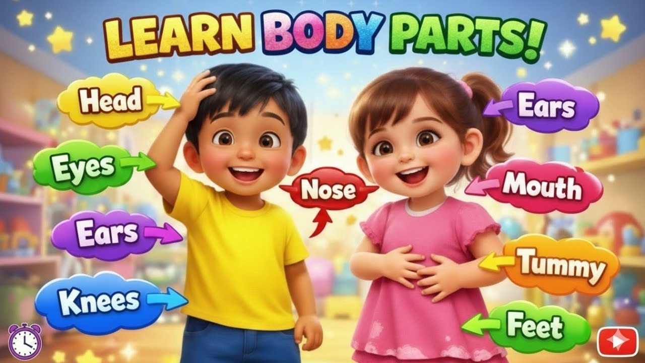 My Happy Body Dance 🕺💃 | Learn Body Parts for Kids | Fun Action Song