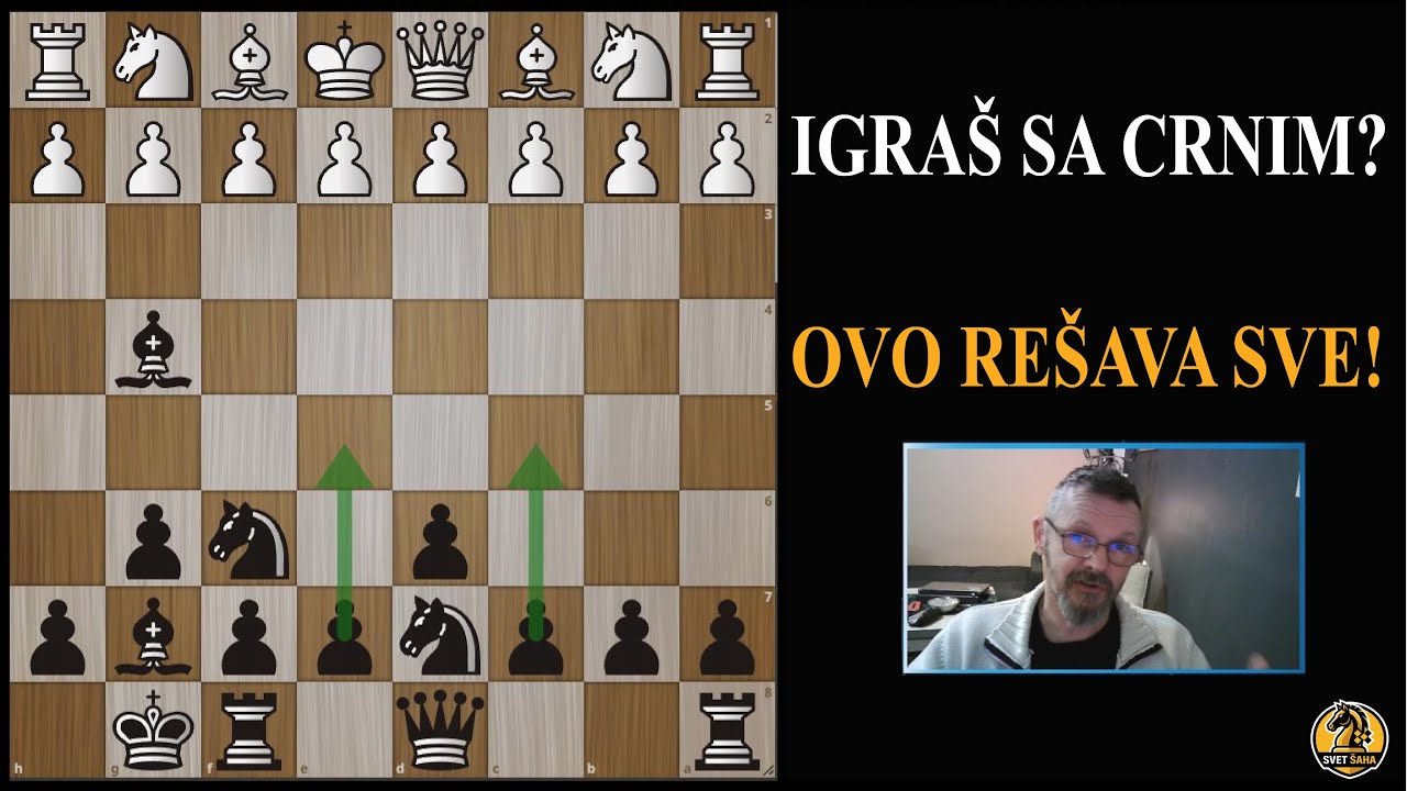 Jedino otvaranje za crnog koje vam je potrebno! #svetsaha #šah