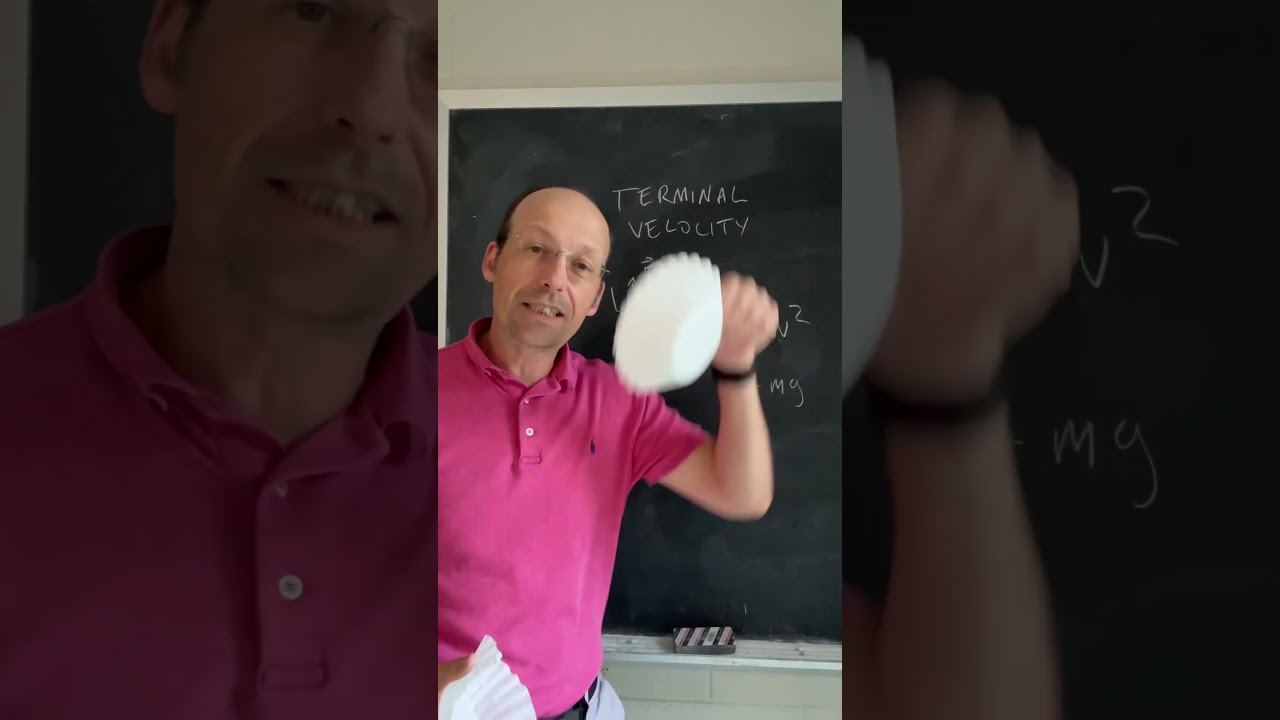 Air resistance and coffee filters #physics #physicsexperiment #scienceexplained #physicsexplained