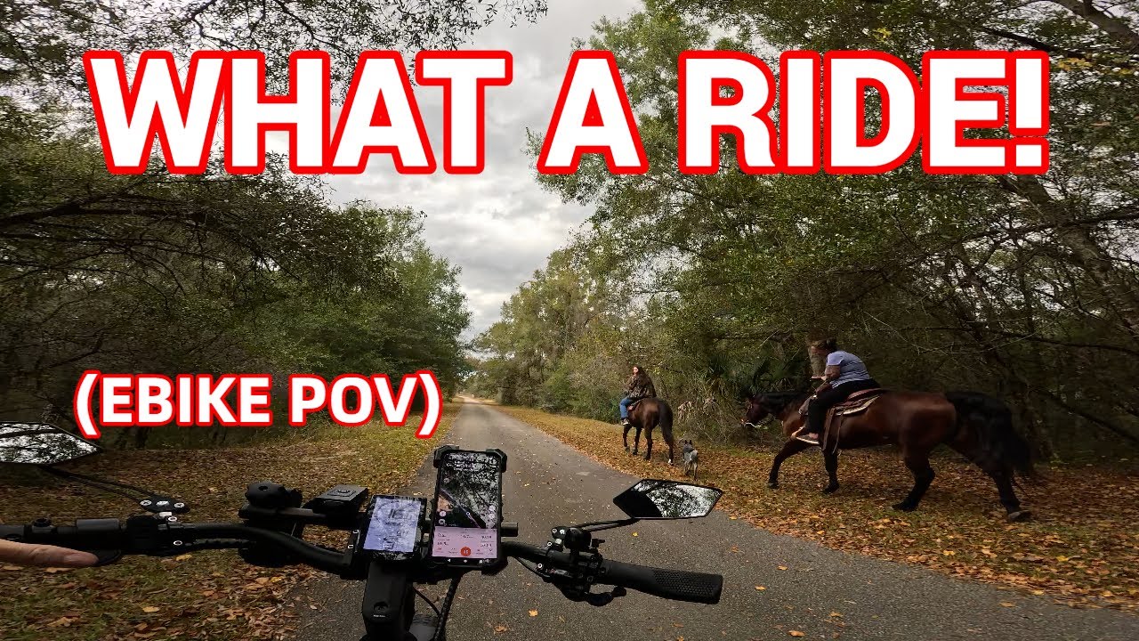 E-Bike POV: Cruising Florida's Scenic Withlacoochee State Trail | Citrus Hills & Inverness Ride.