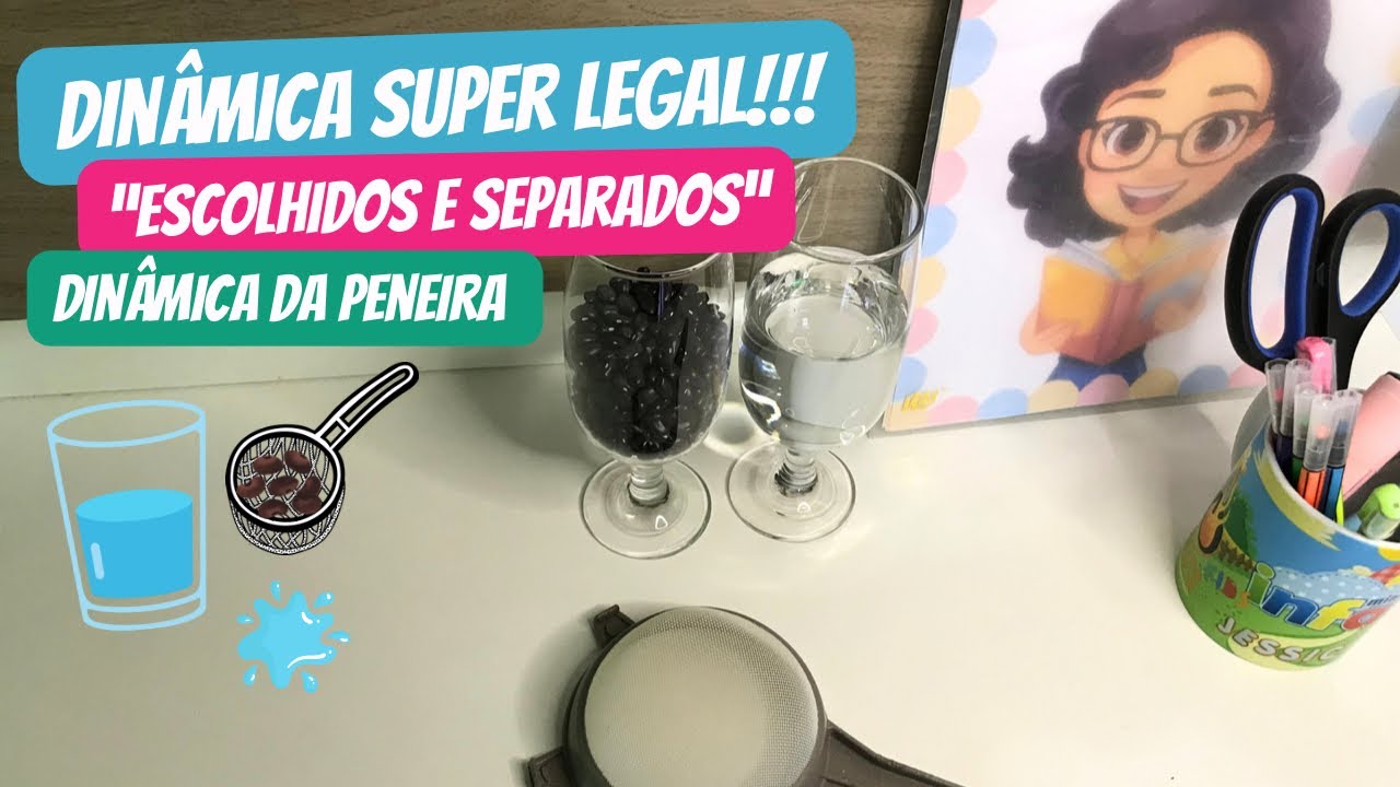 Dinâmica da Peneira (Escolhidos e Separados -  Jeremias 1:4-5) | Ministério Infantil | EBD Infantil
