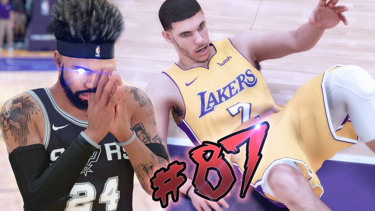 LAST GAME BEFORE NBA PLAYOFFS! LONZO BALL ANKLES BROKEN! NBA 2K18 MyCAREER Ep. 87