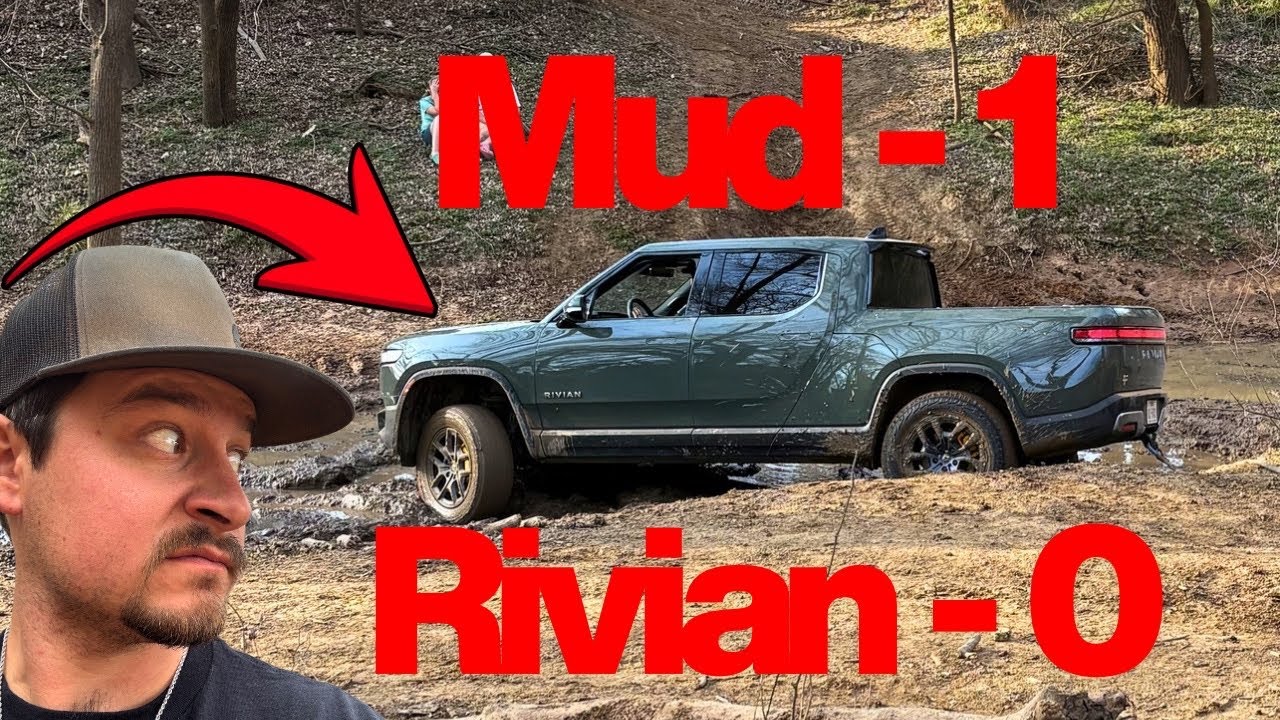 This Electric vehicle didn't have a chance in this mud...