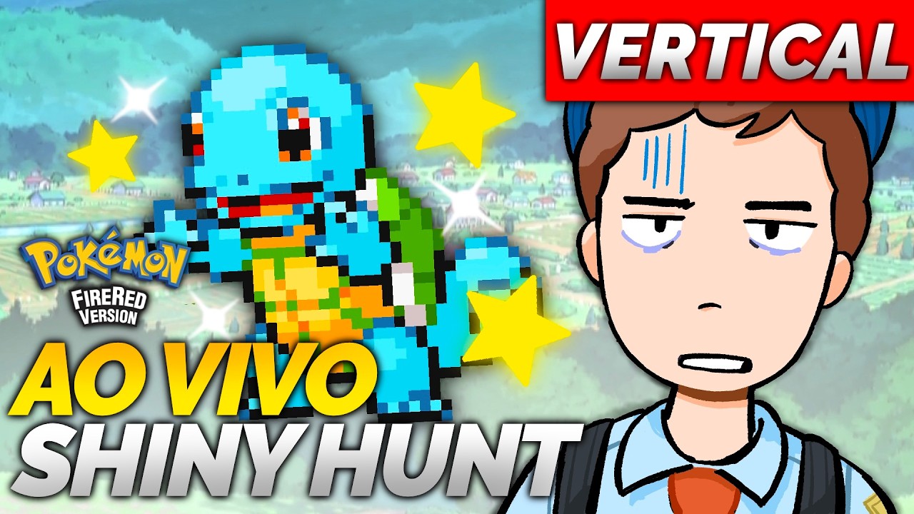 🔴CAÇANDO SQUIRTLE SHINY NO POKÉMON FIRE RED [LIVE SHORTS]
