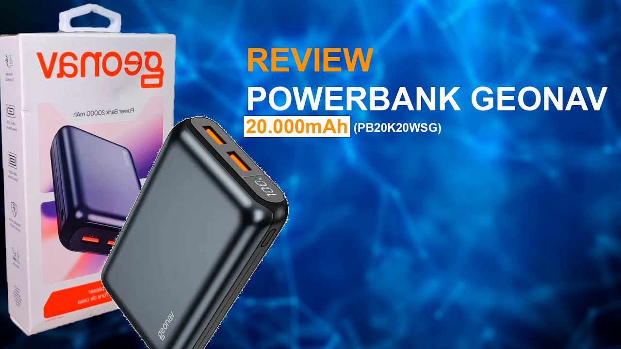 Review Power Bank Geonav 20.000mAh (PB20K20WSG)