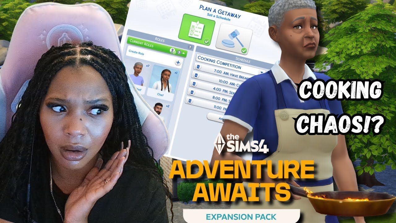 I Ran a COOKING COMPETITION in The Sims 4 Adventure Awaits 🍳🔥