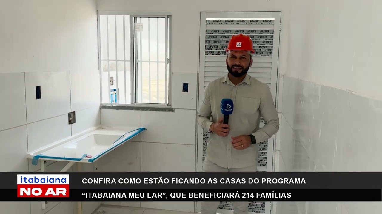 Confira como estão ficando as casas do programa “Itabaiana Meu Lar”, que beneficiará 214 famílias