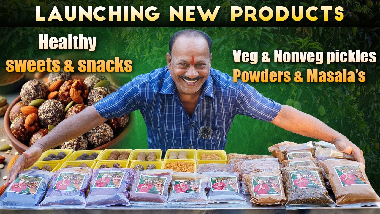 Healthy laddus & snacks || Launching new products || Veg & Nonveg pickles || Foodonfarm pickles ||