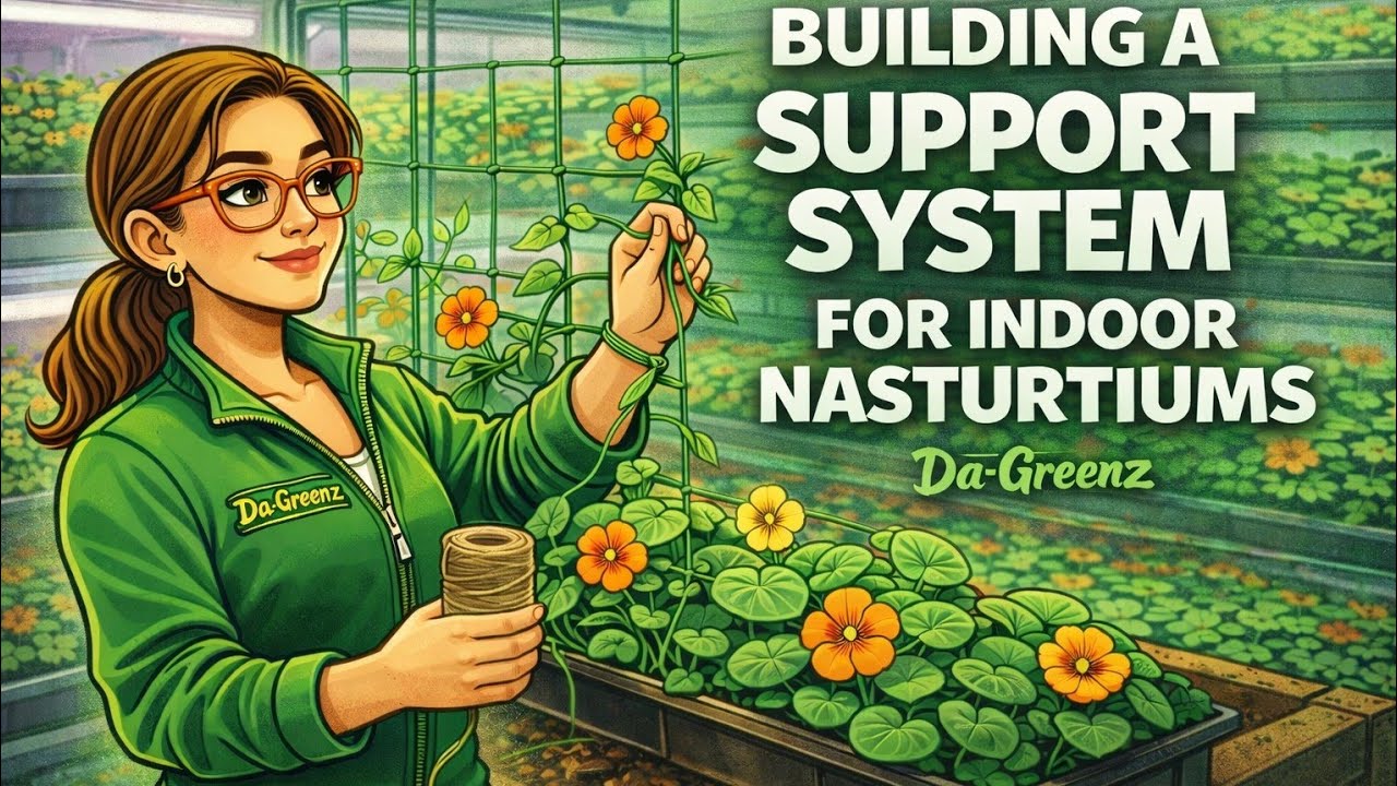 Building a Support System for Indoor Nasturtiums | Part 1