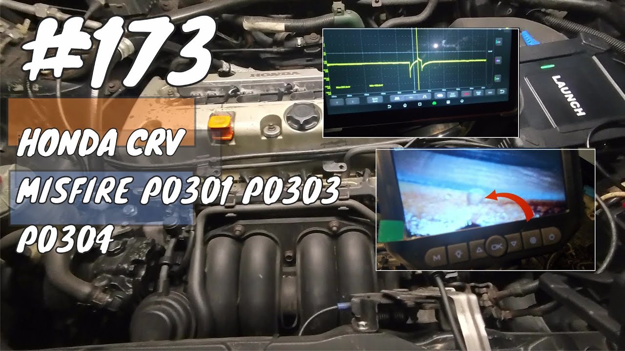 Honda CRV error en los cilindros  (misfire) P0301 P0303 P0304