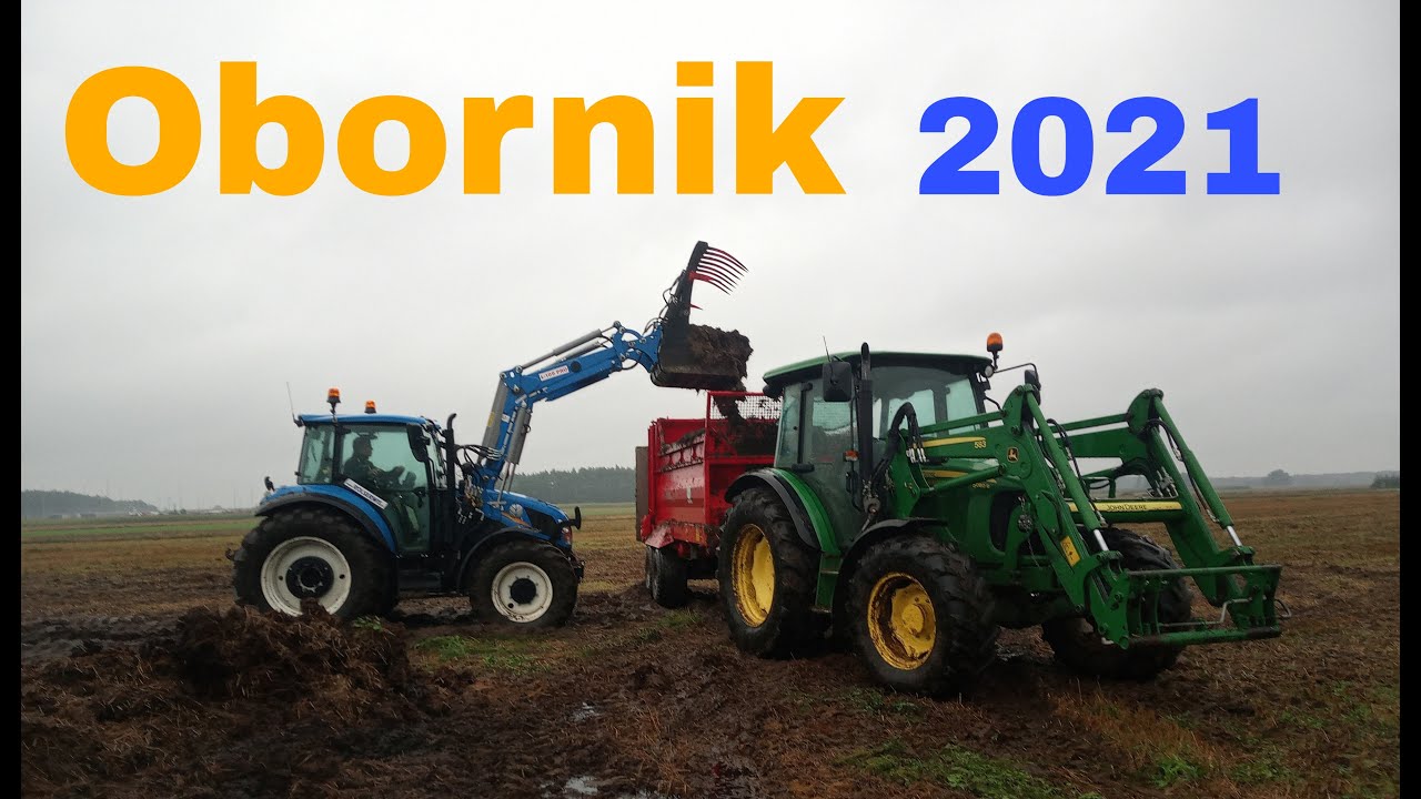 Oporowy Obornik 2021Młodzi w akcji /John Deere 5080r/New Holland t5.105/Unia tytan 8t
