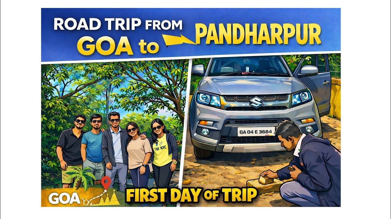 Road Trip from Goa To Ujjain #vlog #goa #maharashtra #fun #viral #hindutemple #pandharpur #like 