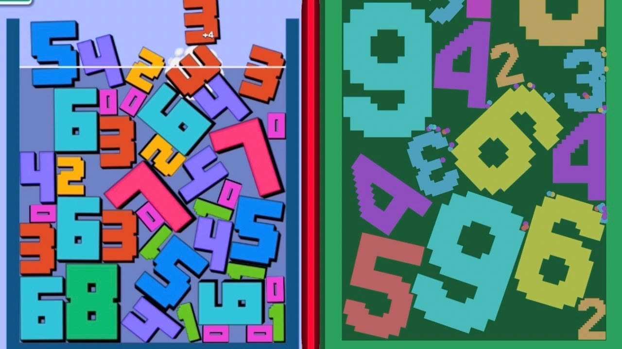 🔢 Numeric Fusion Merge Numbers VS 🔤 I Like ABC Math Merge Numbers &ndash; Satisfying Gameplay | All Levels