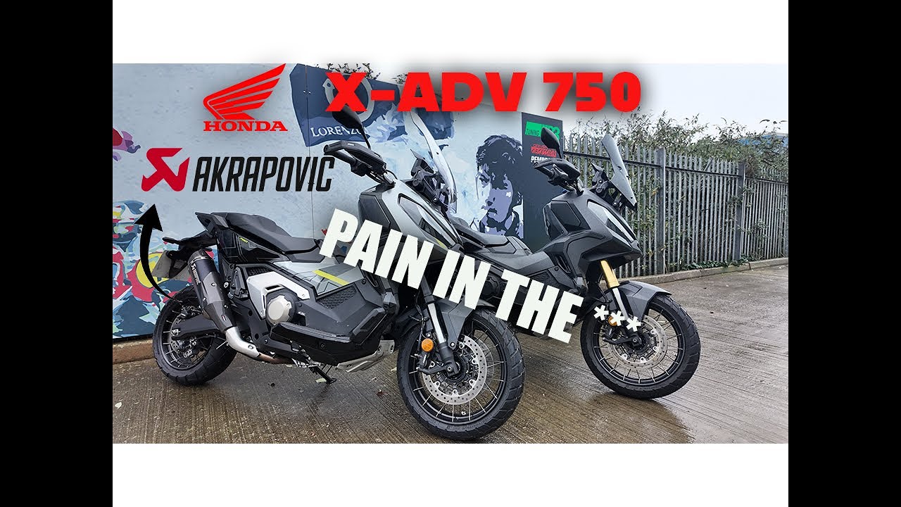 WHAT A PAIN!! HONDA X-ADV 750 AKRAPOVIC SLIP ON AND FLASH MAPPING - P3 TUNING