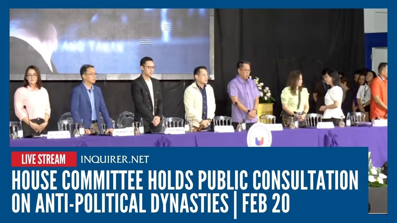 LIVE: House committee holds public consultation on anti-political dynasties