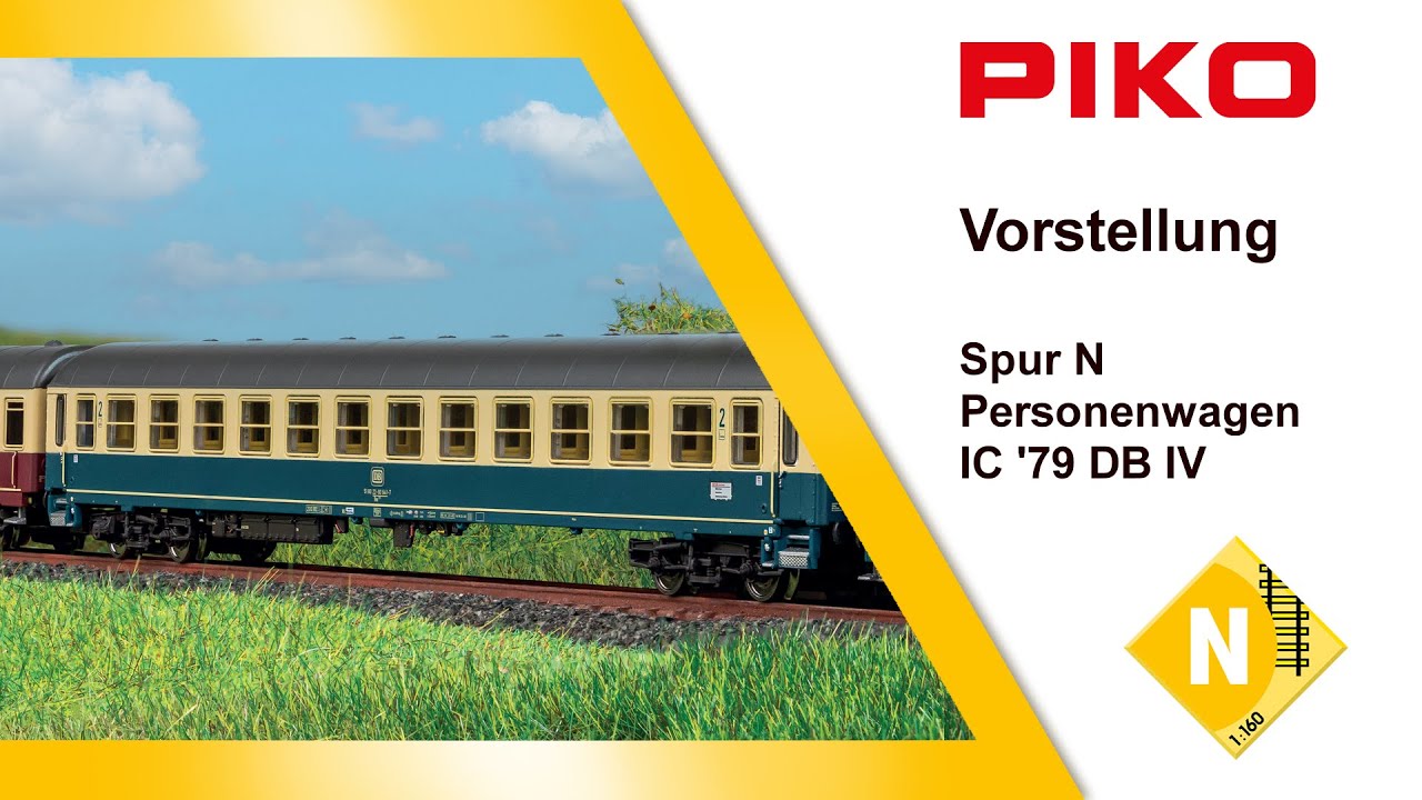 PIKO [V133] N IC '79 Personenwagen DB IV #40660ff