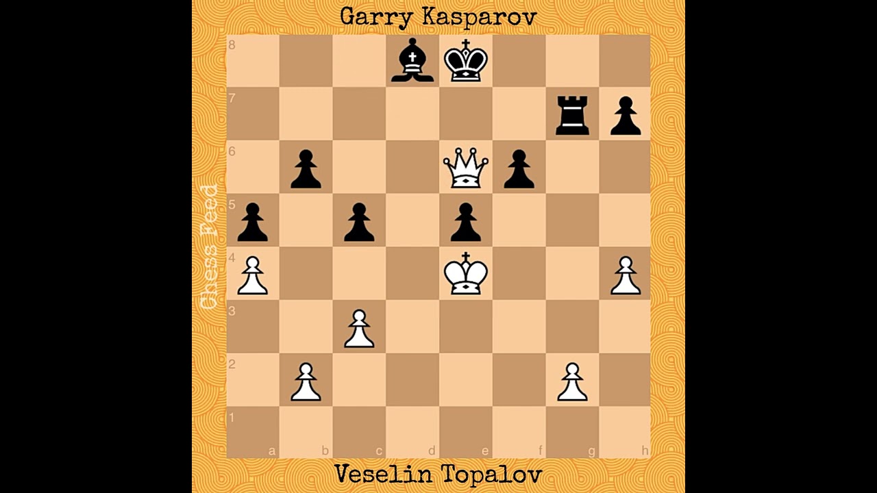 Veselin Topalov vs Garry Kasparov, 1996 #chess #chessgame