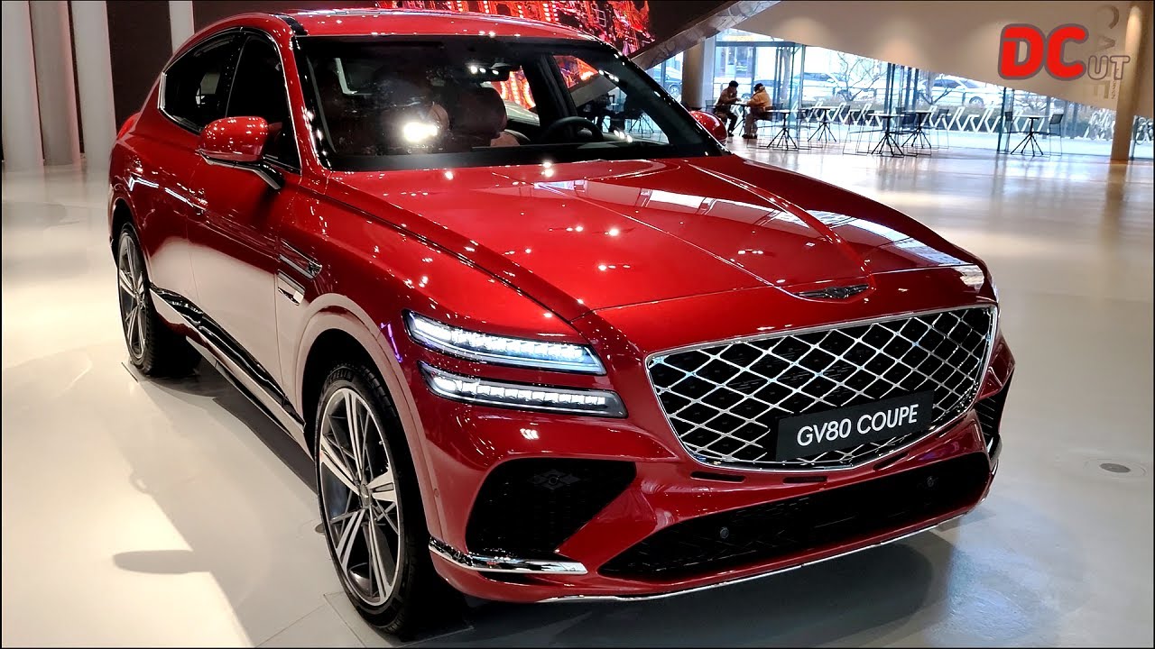New 2024 GENESIS GV80 Coupé 3.5T, Mauna Red : 4K Detail Cut #DCUT