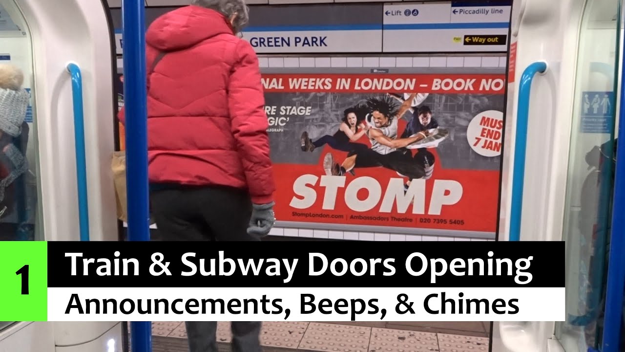 Train, Subway, & Tram Door Opening Announcements, Beeps, & Chimes