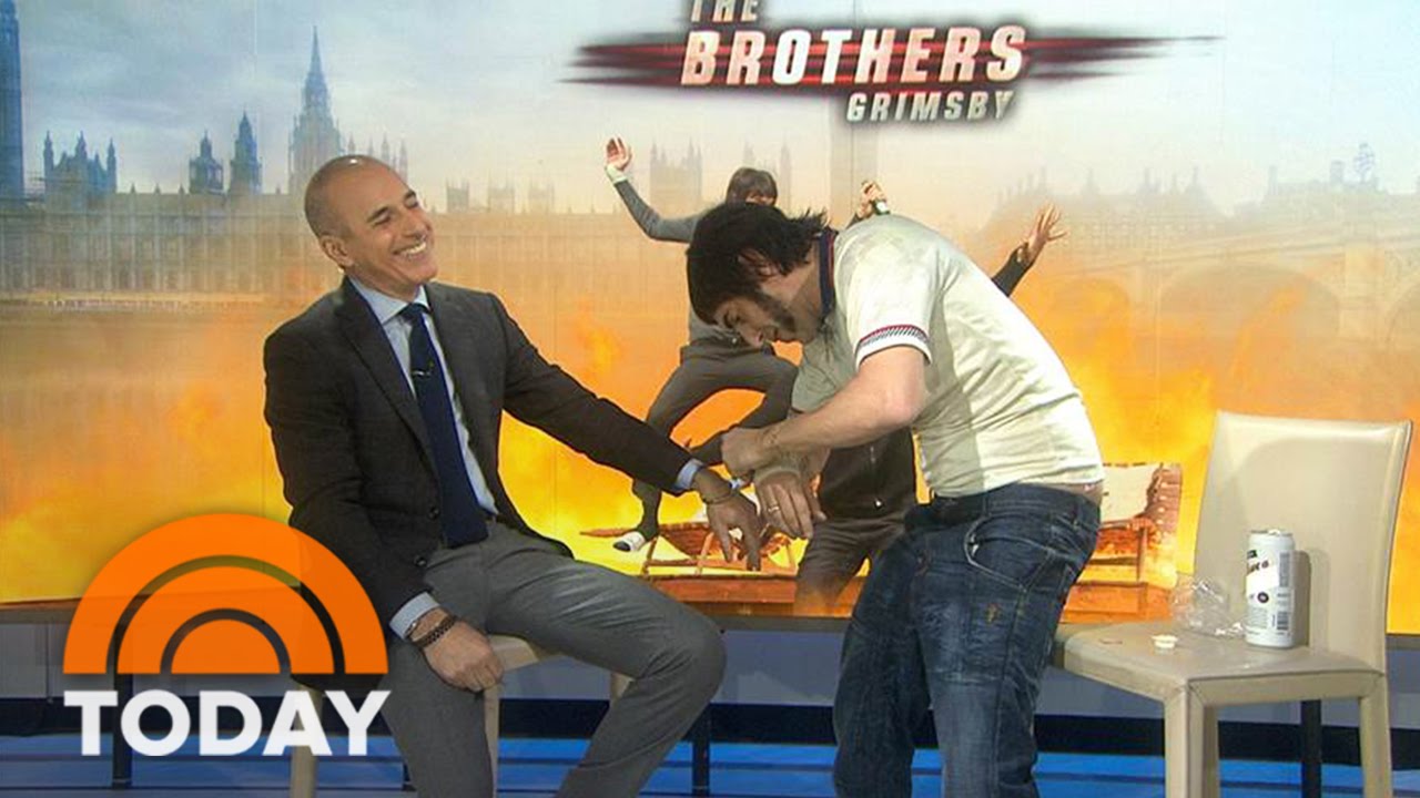 Sacha Baron Cohen (As ‘Nobby’ Butcher) Handcuffs Himself To Matt Lauer | TODAY