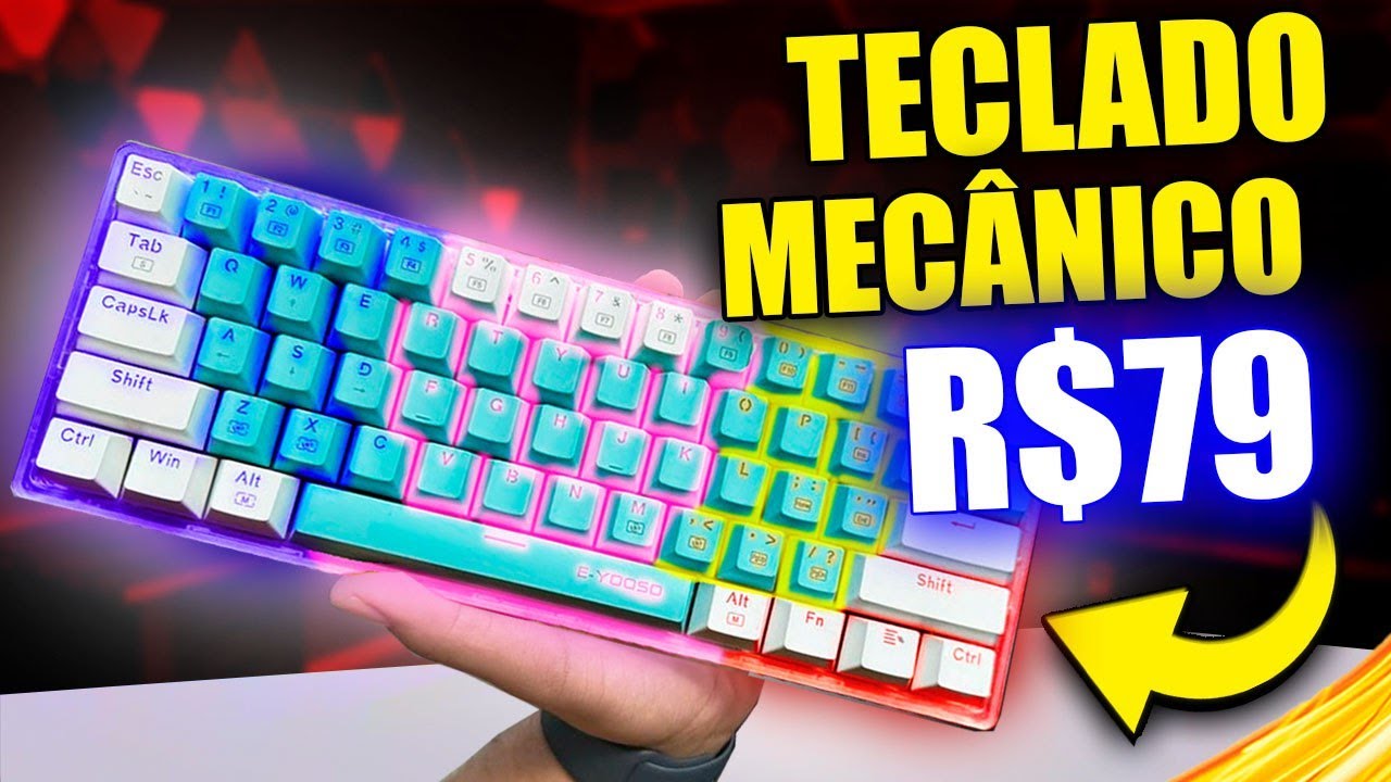Melhores TECLADOS MECÂNICOS CUSTO BENEFÍCIO E BARATOS 2024 até 200 Reais (RANKING ATUALIZADO)