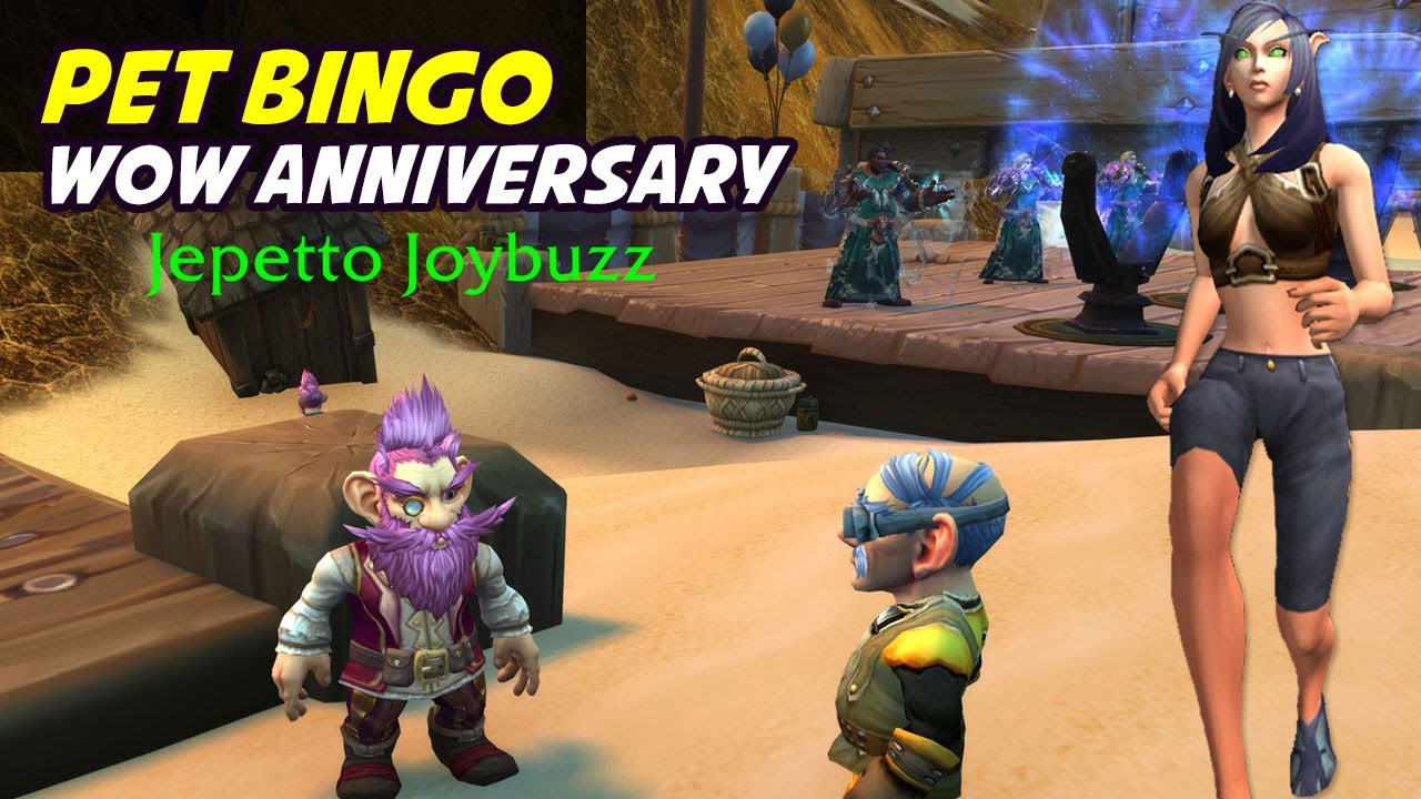Pet Bingo - WoW Anniversary