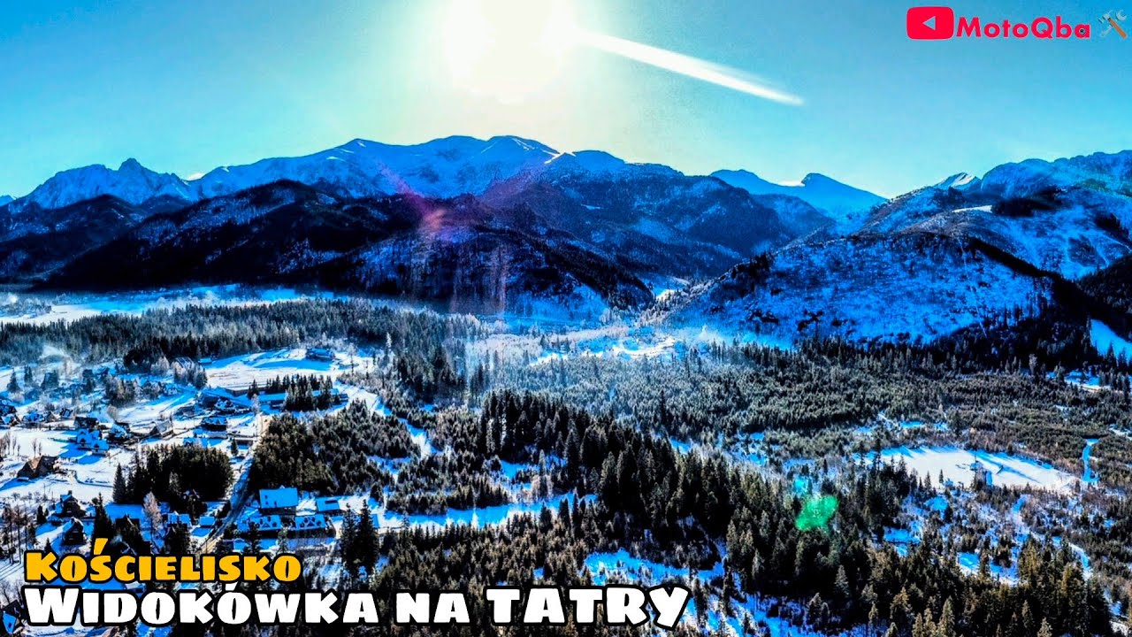 Widokówka na TATRY ❄️ Kościelisko ❄️❄️ Dron 4k + muzyka góralska 🎻 #MotoQba 
