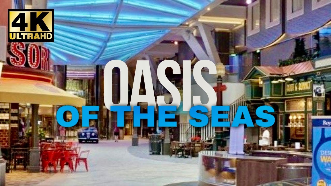Walking Tour of an Empty Cruise Ship: Oasis of the Seas After Dark Transatlantic April 2024 [4K]