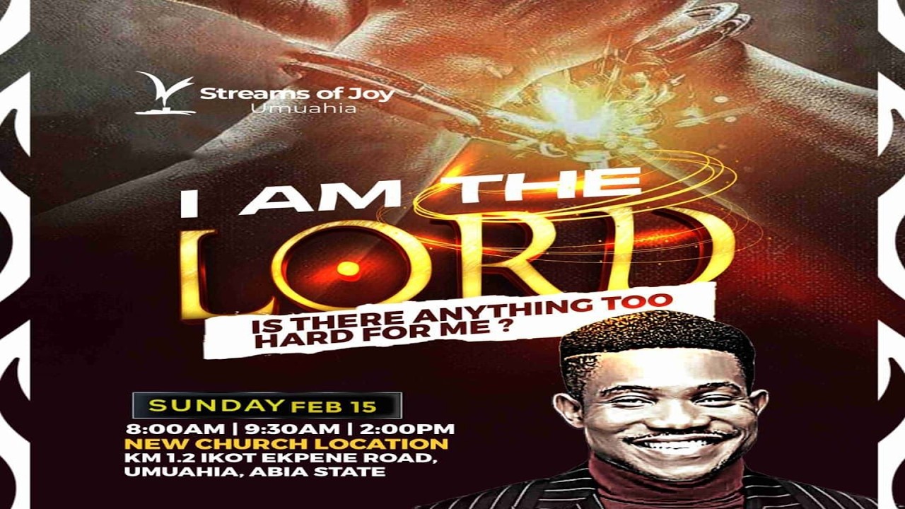 I AM THE LORD - IS THERE ANYTHING TOO HARD FOR ME? || SUNDAY SERVICE || 15TH FEBRUARY 2026