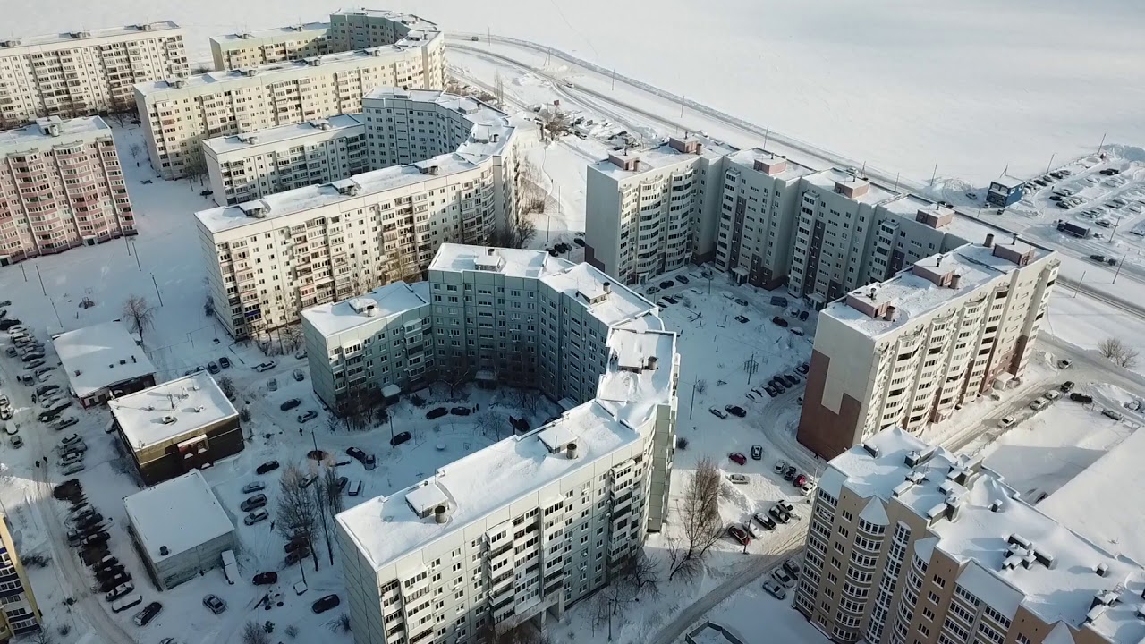 микрорайоны Балаково с высоты ...