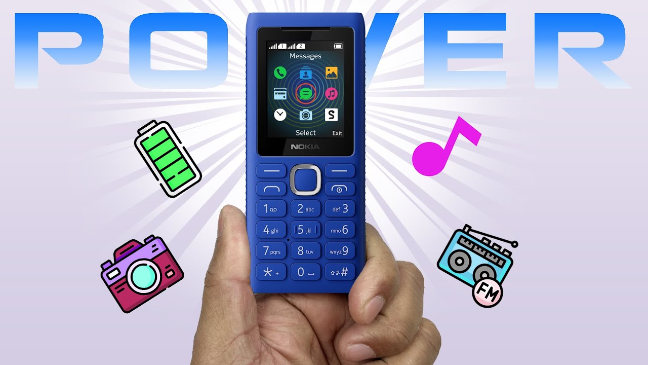 Nokia 110 Power Keypad Phone with Larger Battery Unboxing and Review